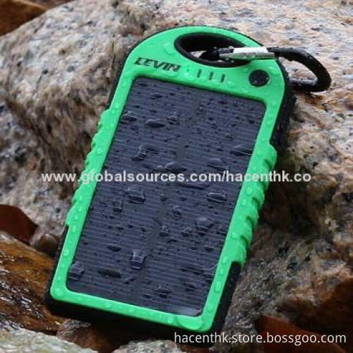 Universal Mini 5,000mAh Cell Phone Rechargeable Portable Solar Charger, Smart Power Bank